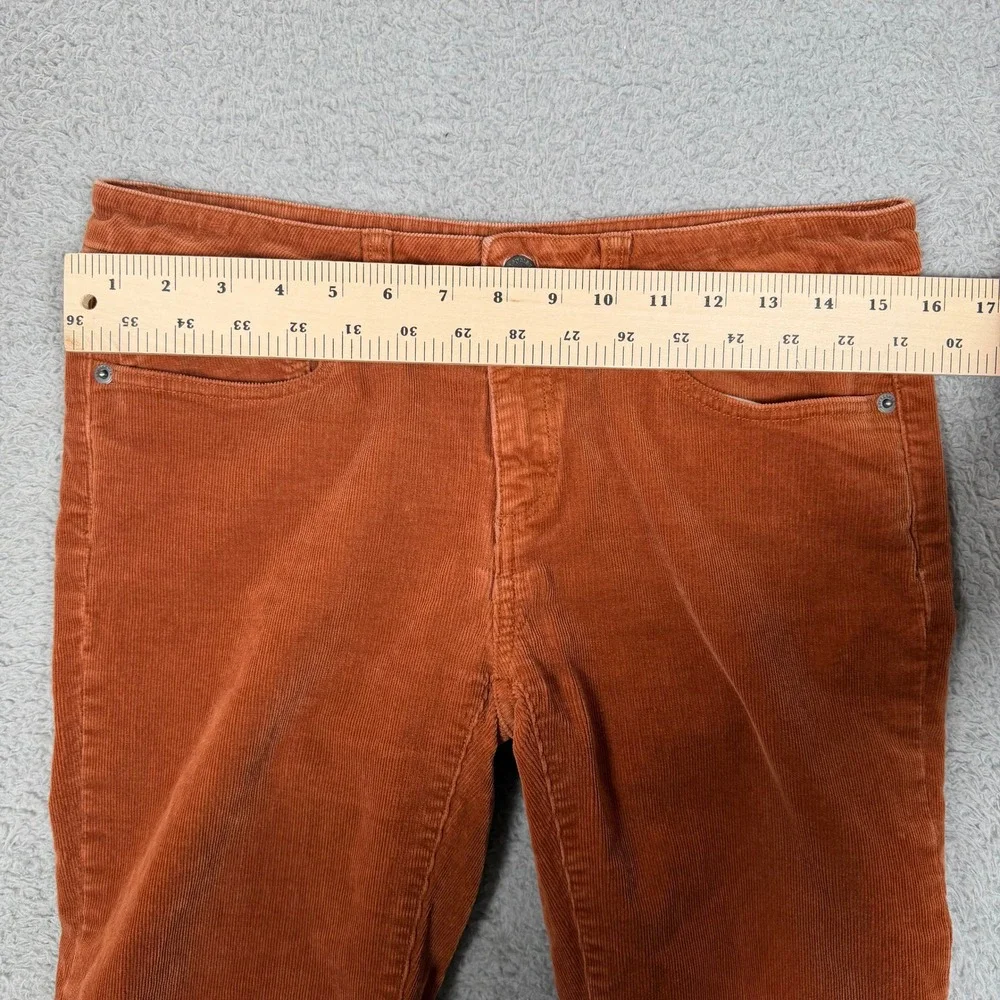 Patagonia Womens Organic Cotton Corduroy Pant Burnt Orange 28 Short Straight Leg - Picture 8 of 10